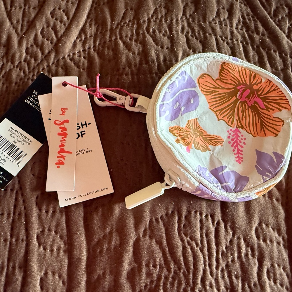 Aloha collections hibiscus coin pouch